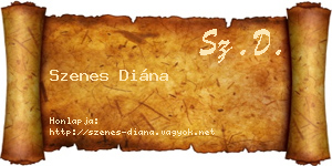 Szenes Diána névjegykártya